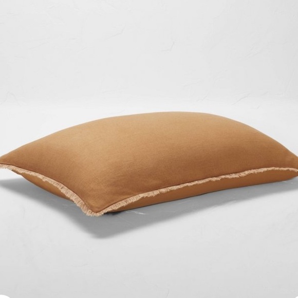 Casaluna Tan Fringed pillowcases - Picture 3 of 4